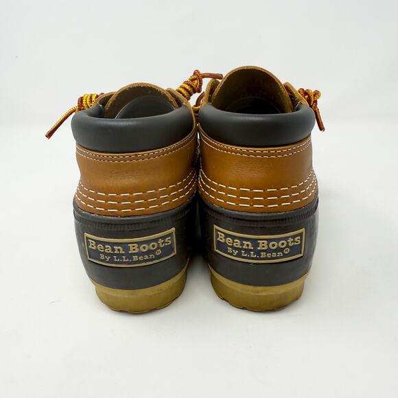 LL Bean Brown Rubber Duck Boots Women's Size 8 EUC Lace Up Made in USA - Picture 4 of 9
